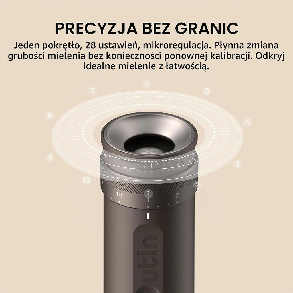 OutIn Fino Elektryczny młynek żarnowy do kawy, Sandstone White