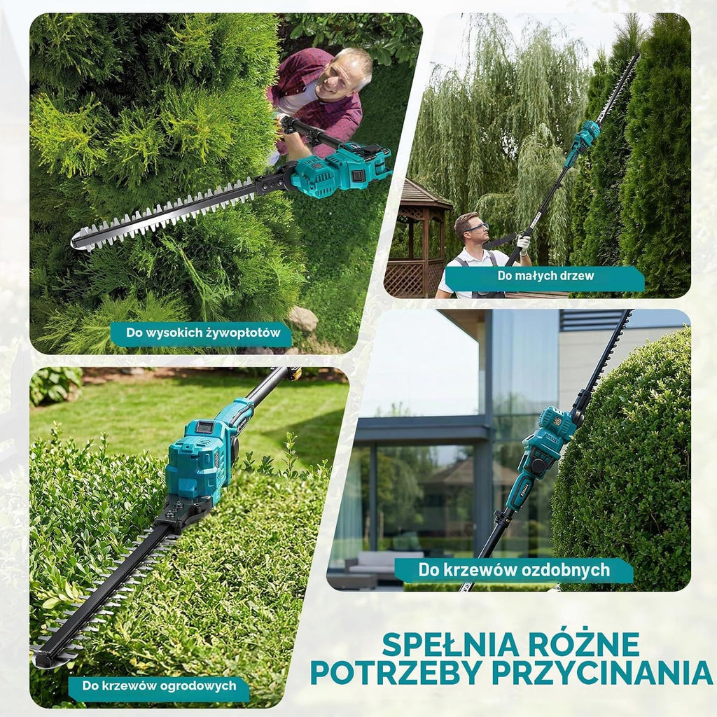 Yofidra Akumulatorowa Teleskopowa Nożyce do Żywopłotu