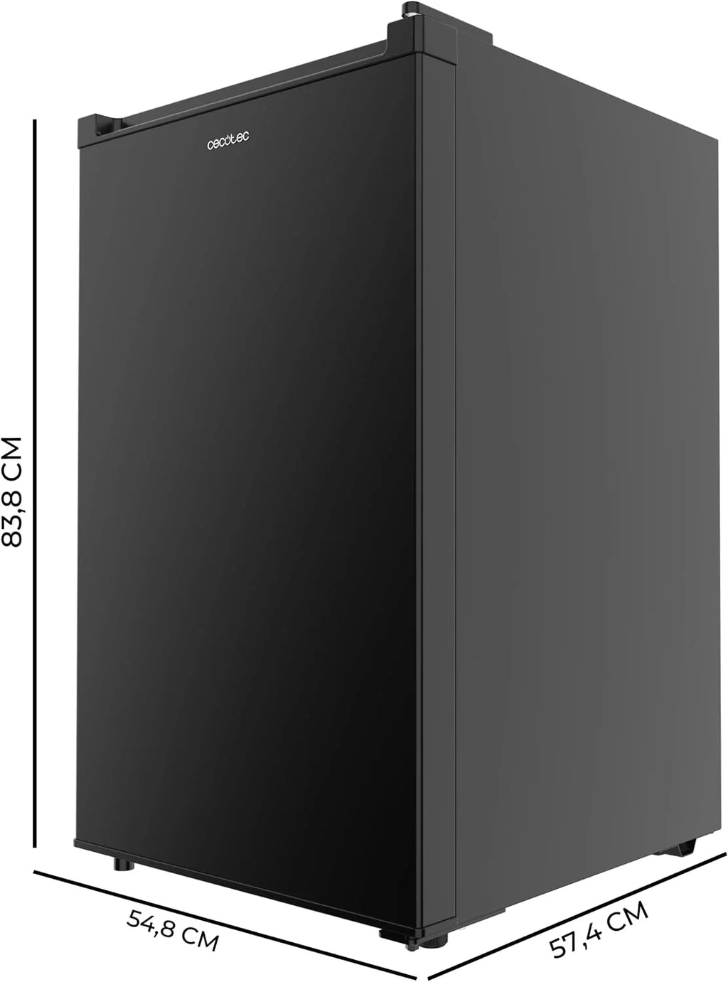 Cecotec Zamrażarka Szafa 97 L Bolero CoolMarket TF 97 Czarna. Klasa energetyczna E, Kompaktowa konstrukcja, Drzwi odwracalne, 3 szuflady, Wymiary 55,1 x 57,5 x 83,5 cm, Kolor czarny