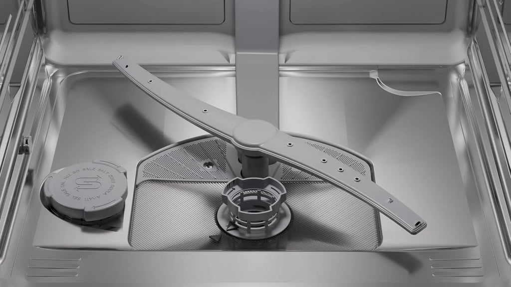 Siemens SN43HS16AE iQ300, zmywarka do zabudowy 60 cm, wyprodukowano w Niemczech, kosz na sztućce, Smart Start, trzy razy szybsze płukanie, program HygienePlus, IntensiveZone, aquaStop, stal