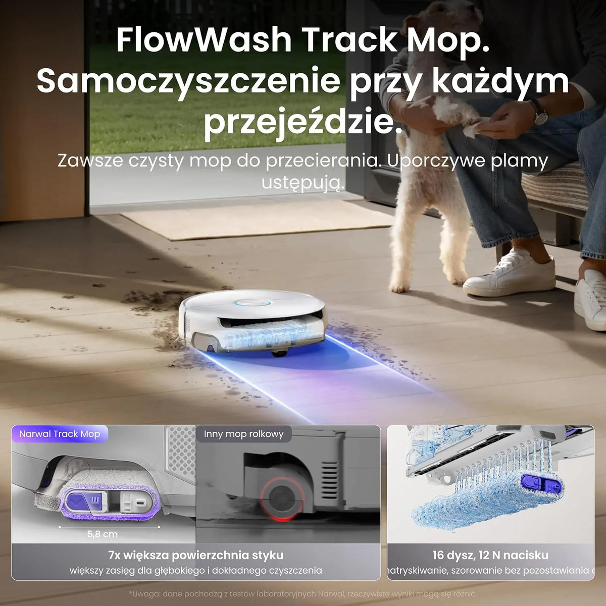 Narwal Freo 20 Edge Samooczyszczający Robot Sprzątający z Mopem Taśmowym