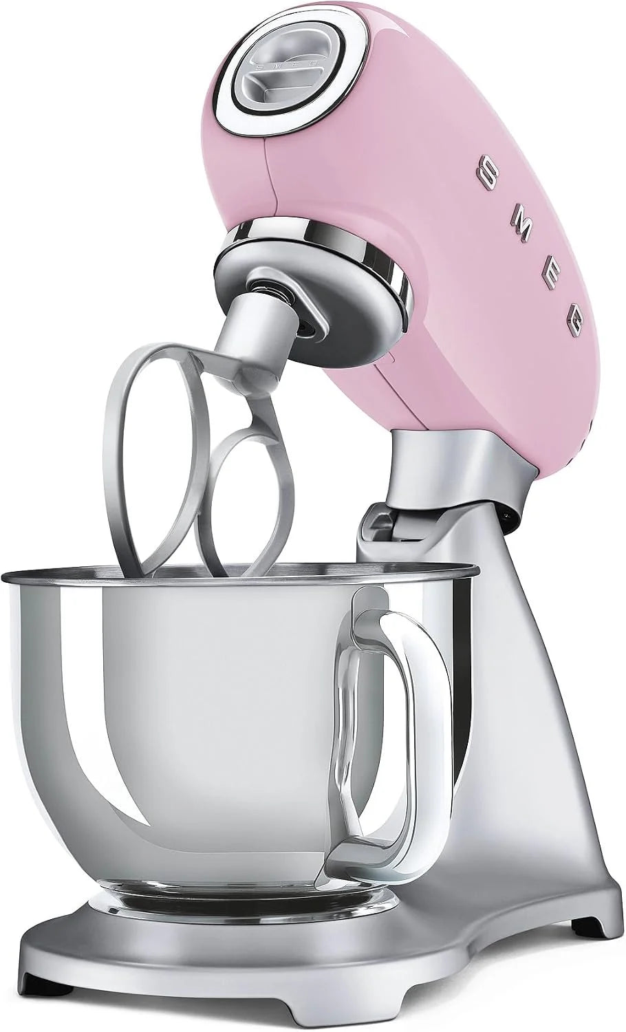 Smeg SMF02PKEU mixeur Robot mixer 800 W Rose, Argent