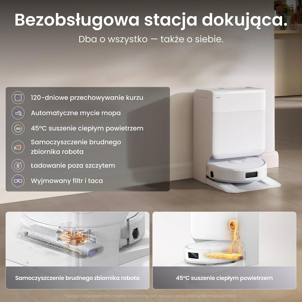 Narwal Freo 20 Edge Samooczyszczający Robot Sprzątający z Mopem Taśmowym