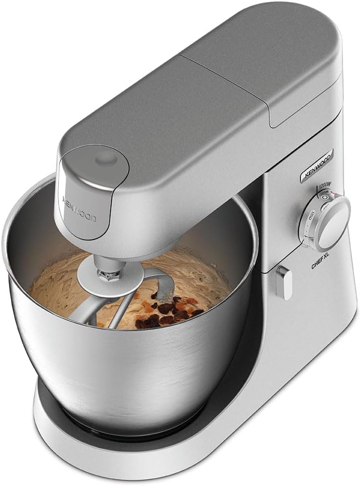 Kenwood KVL4100S Chef XL Robot Kuchenny, Stal Nierdzewna, 1200 W, 6.7 L, Srebrny