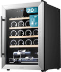 Cecotec Winiarnia, chłodziarka na wino, 24 butelki Bolero GrandSommelier 2050 Inox Compressor. Regulowana temperatura 5-18ºC, wysoka wydajność, cicha praca i brak wibracji