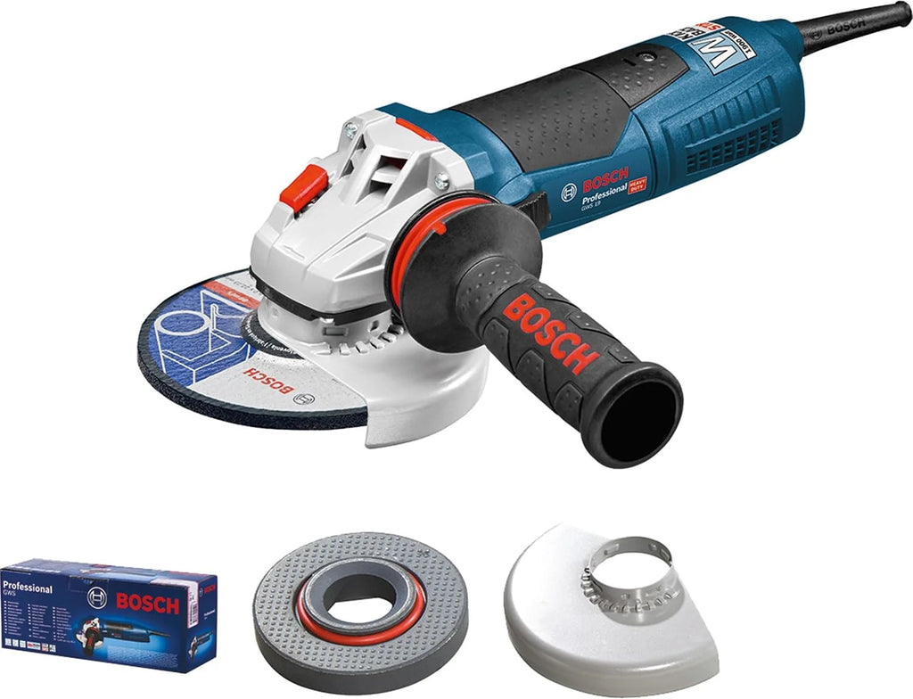Bosch Professional: szlifierka kątowa GWS 19-125 CIE (Ø tarczy 125 mm, 1 900 W, regulacja prędkości obrotowej, funkcja KickBack Control)