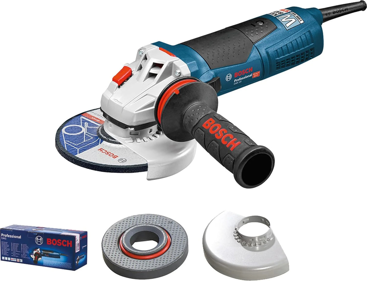 Bosch Professional: szlifierka kątowa GWS 19-125 CIE (Ø tarczy 125 mm, 1 900 W, regulacja prędkości obrotowej, funkcja KickBack Control)