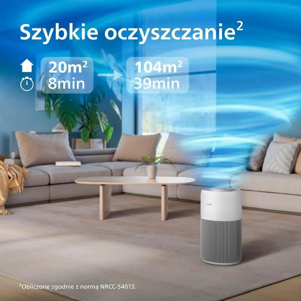 Philips Oczyszczacz Powietrza serii 2200, CADR 400 m³/h, do 104 m²