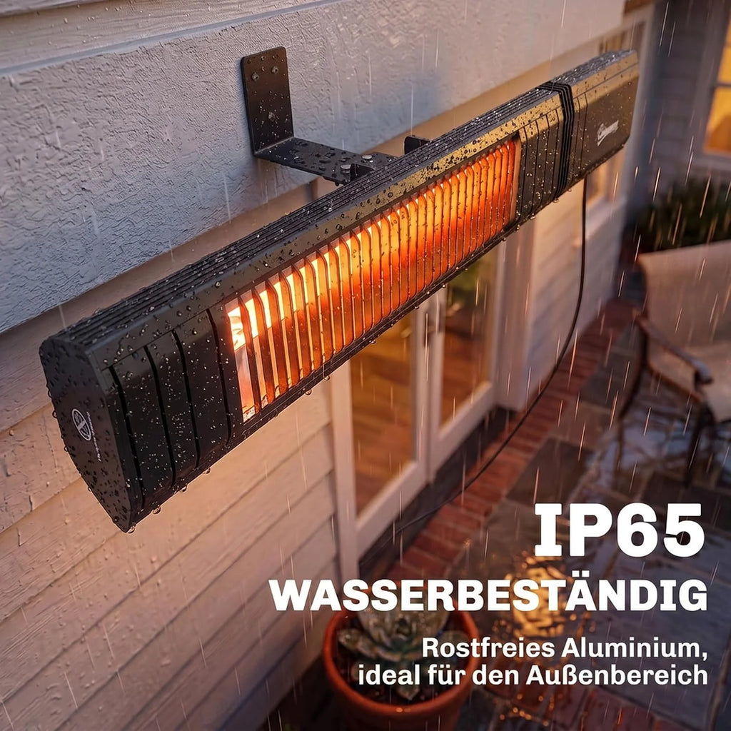Outsunny Wiszący promiennik podczerwieni 2000 W z włókna węglowego