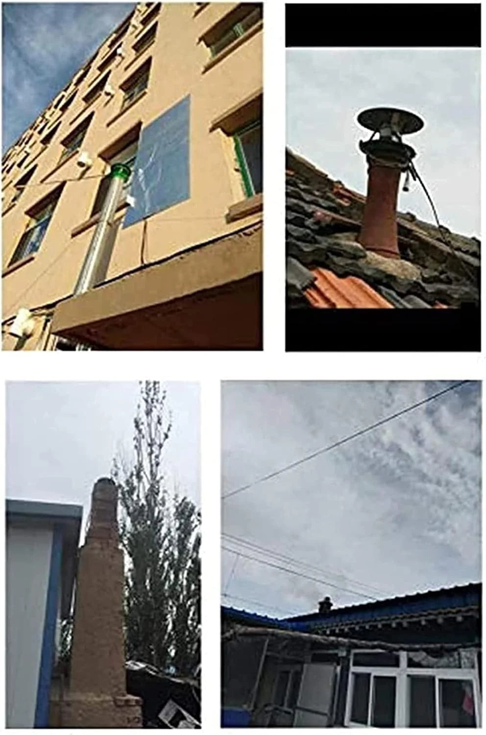 Wentylator kominowy 100 W, urządzenie do palenia w kominie, wentylator wyciągowy z pieca, wentylator przeciwdymny, wentylator kominkowy - ekologiczny i wydajny