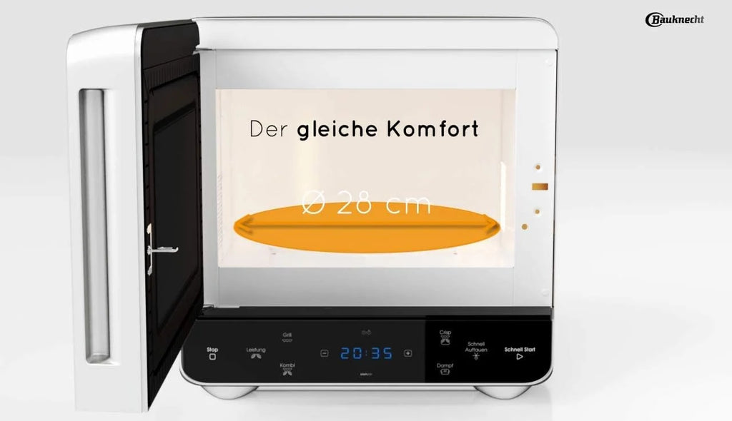 Bauknecht MW 39 WSL/połączenie grilla i kuchenki mikrofalowej/funkcja Crisp / 700 W / 13 l komora gotowania/super kompaktowa konstrukcja/funkcja gotowania na parze/funkcja szybkiego
