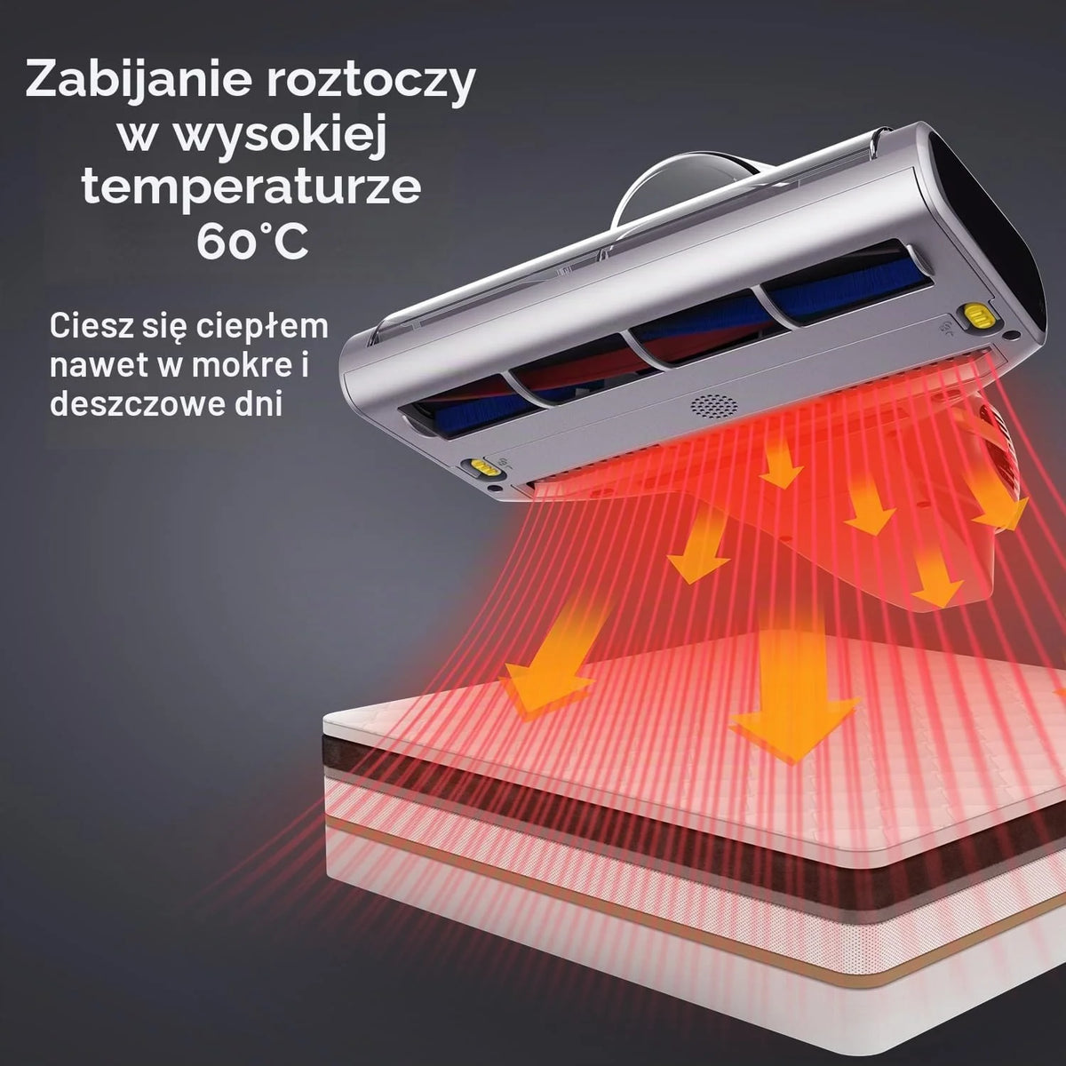 Jimmy BX7 Pro odkurzacz do roztoczy, 700 W, wydajny środek do czyszczenia materacy, ze światłem UVC, czujnik roztoczy, funkcja ultradźwiękowa, odsysanie 16 kPa, odkurzacz ręczny do materaca, sofy