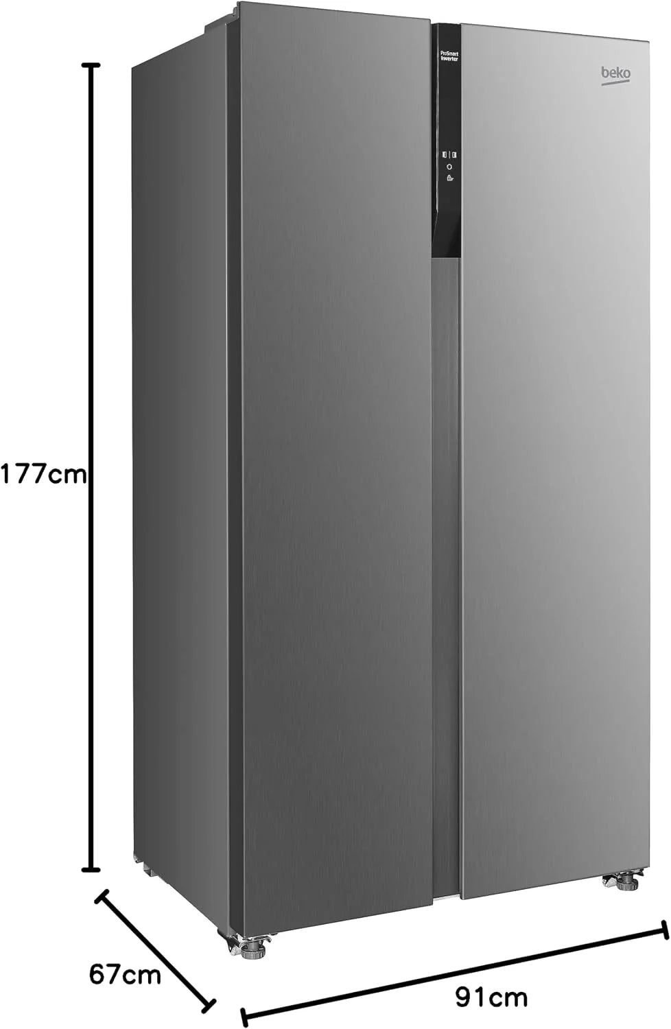 BEKO - GNO5323XPN - Side by side - total no frost - inox - klasa D - 39 dba