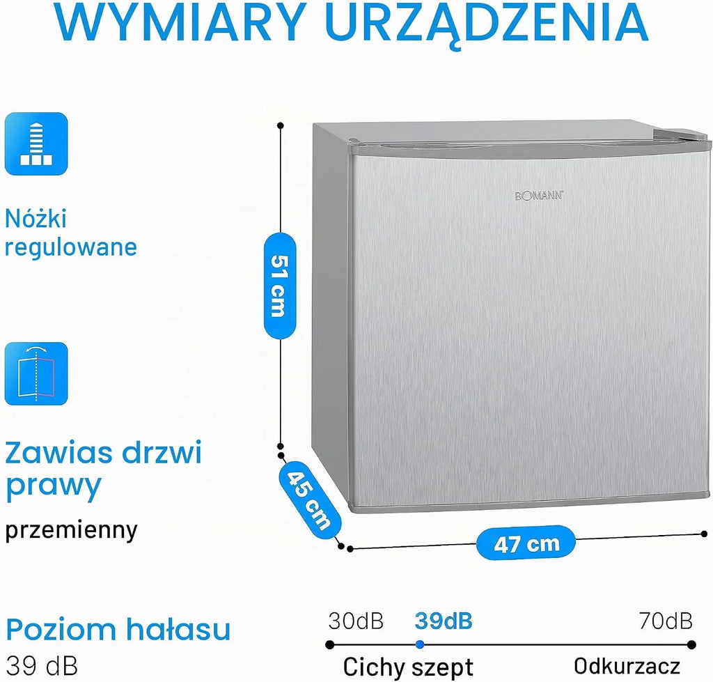 Bomann GB 341.1 zamrażarka/pojemność użytkowa 31 litrów/zakres temperatur: ≤ -18°C/miska na kostki lodu/inox