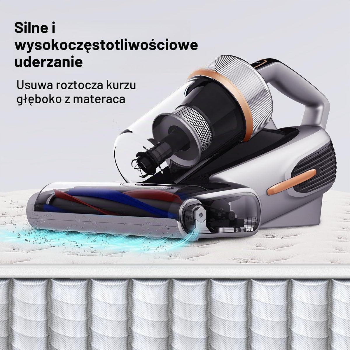 Jimmy BX7 Pro odkurzacz do roztoczy, 700 W, wydajny środek do czyszczenia materacy, ze światłem UVC, czujnik roztoczy, funkcja ultradźwiękowa, odsysanie 16 kPa, odkurzacz ręczny do materaca, sofy