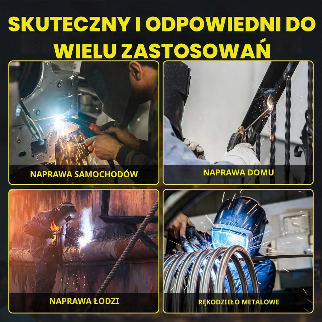 HAXIAOER 145A spawarka spawalnicza bez gazu 3 w 1 Flux MIG/MMA/Lift WIG