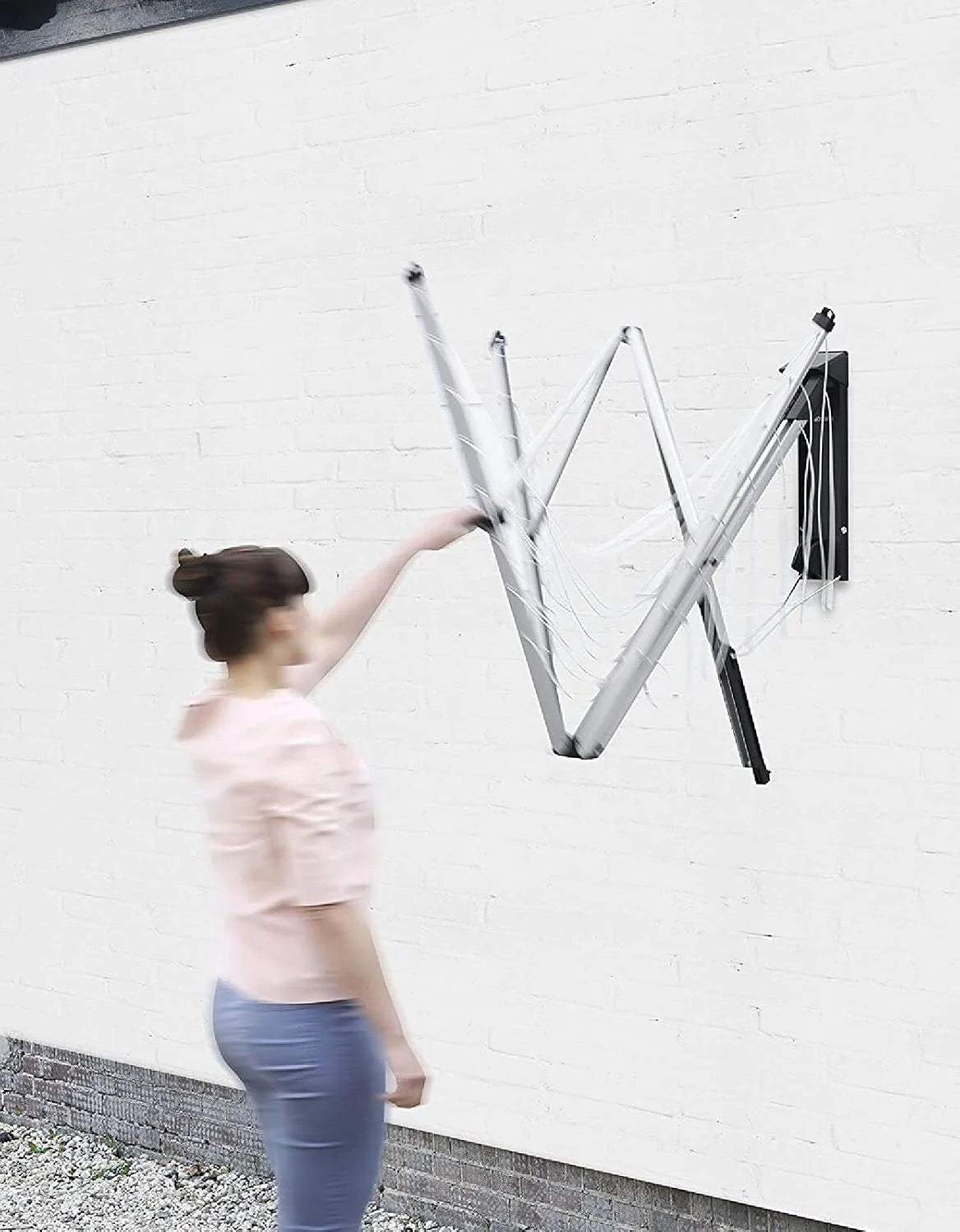 Brabantia Suszarka ścienna WallFix Suszarka ścienna WallFix, 24 m Szary Metaliczny