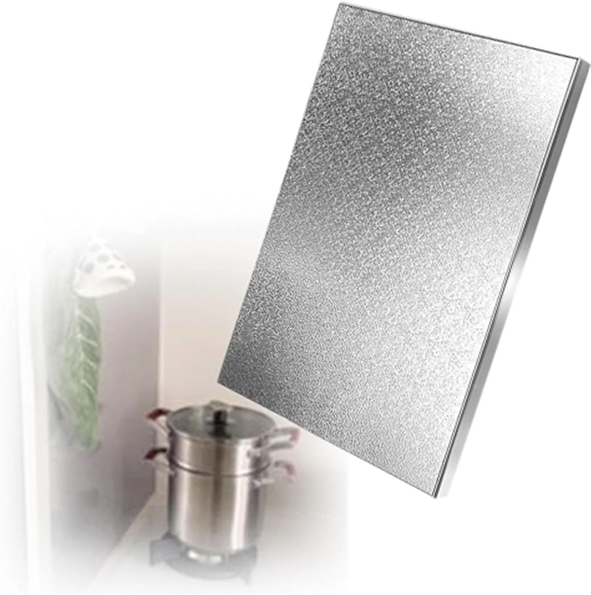 Samoprzylepna magnetyczna mata do lodówki, 101 x 71 cm, osłona termiczna i olejoodporna, ochrona termiczna do Frid Side i Icebox Gas Splash Guard