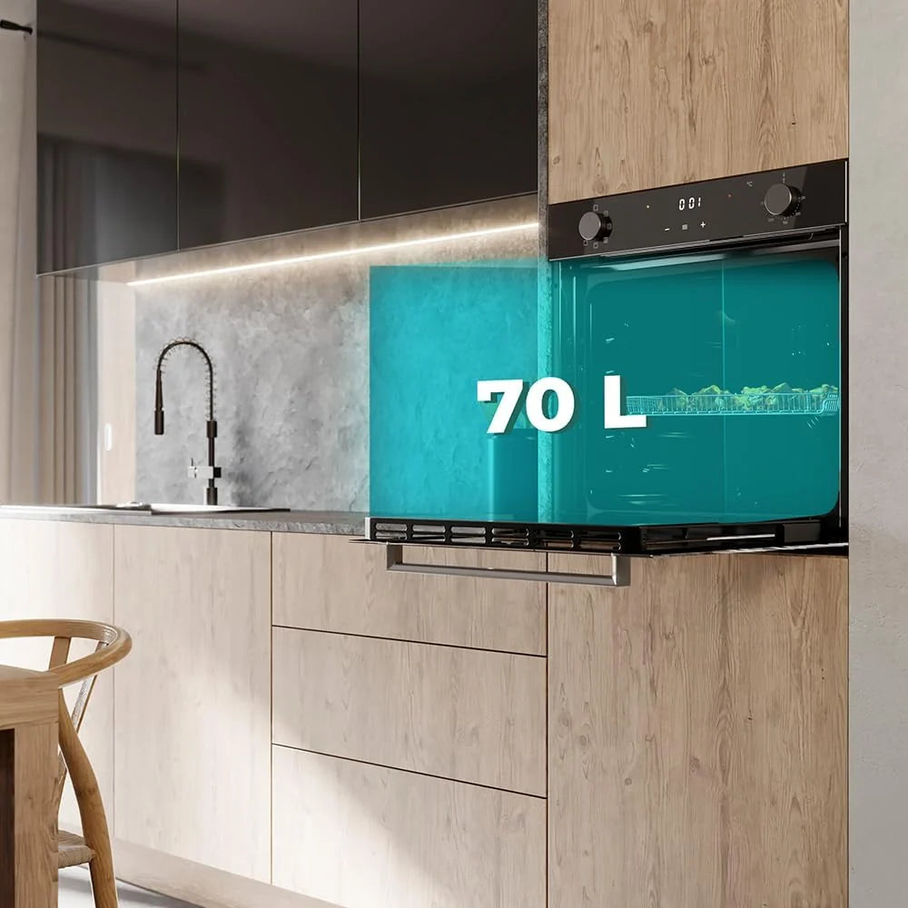 Cecotec Wielofunkcyjny piekarnik Bolero Hexa M226001 Glass Black A.Four wielofunkcyjny piekarnik pojemność 70 l, 7 funkcji, klasa A, 2800 W