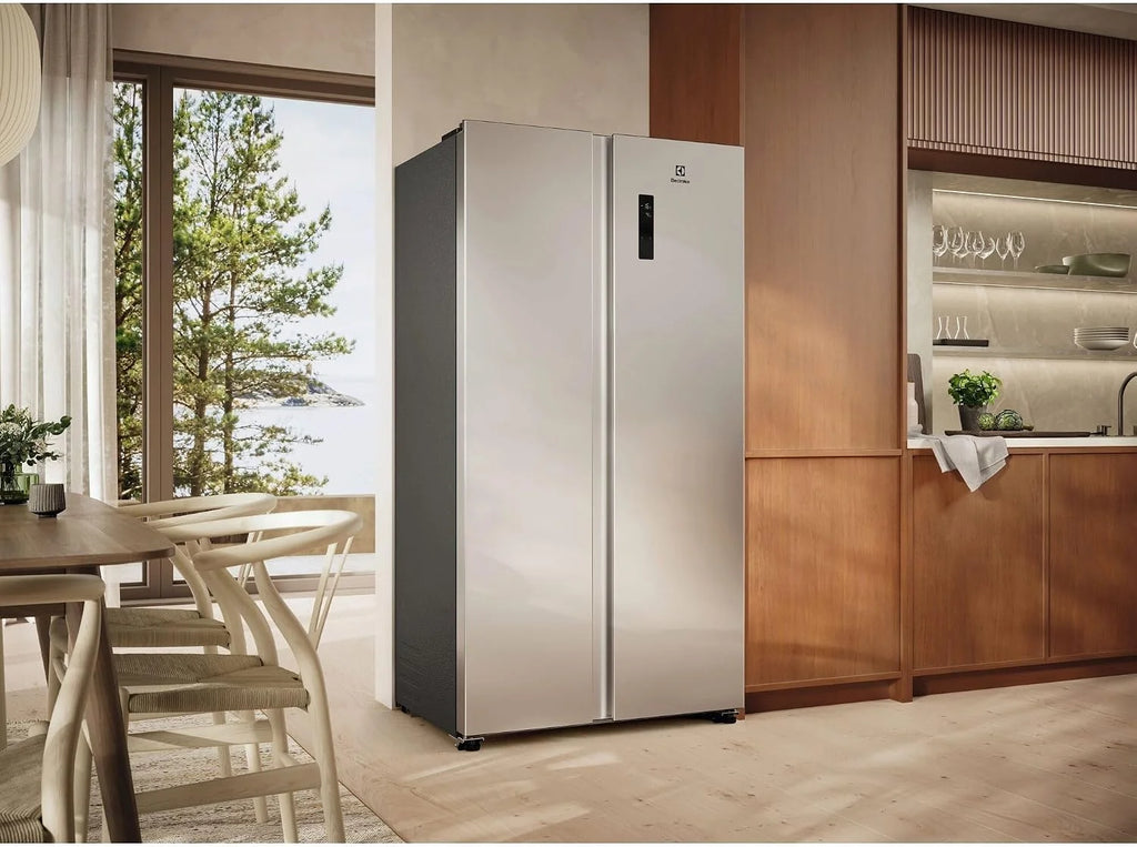 Electrolux EAT6ME53U0 lodówka kombinowana do zabudowy, 532 l (347 +185), klasa E, bez szronu, 360°, regulacja wilgotności, szybkie zamrażanie, sterowanie dotykowe, 39 dB, 220 – 240 V, stal nierdzewna