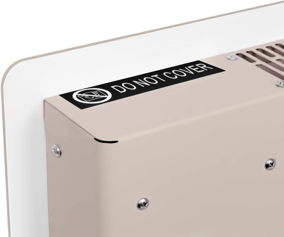 VONROC Luksusowy grzejnik elektryczny – grzejnik konwektorowy ze szklanym panelem – 1000 W/2000 W – ogrzewa pomieszczenia do 24 m² – sterowanie zarówno za pomocą aplikacji (Wi-Fi), jak i ręcznie