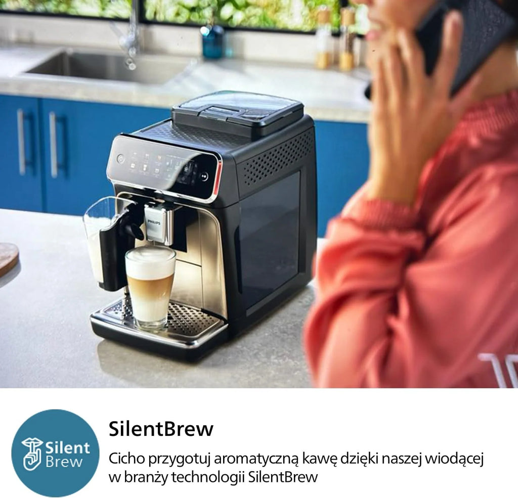 Philips Automatyczny Ekspres do Kawy 3300, Ceramiczny Młynek, Czarny Chrom