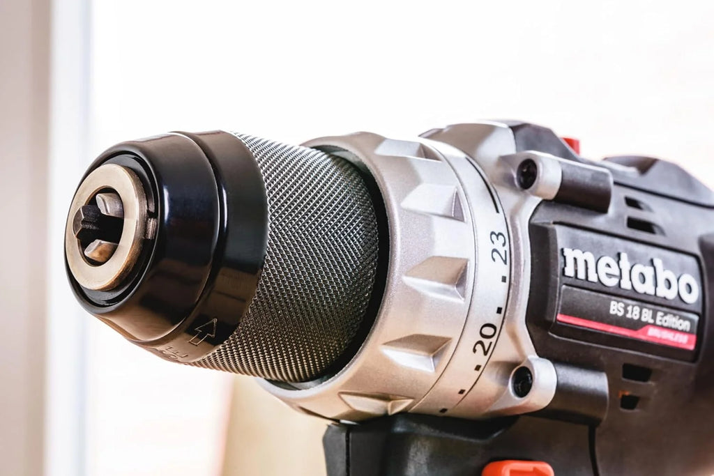 metabo Wiertarka akumulatorowa BS 18 BL Edition 18 V, CAS, moment obrotowy 60 Nm, średnica wiercenia 36 mm, bezszczotkowa, kompaktowa i wydajna, do precyzyjnego wiercenia i wkręcania, z akumulatorem