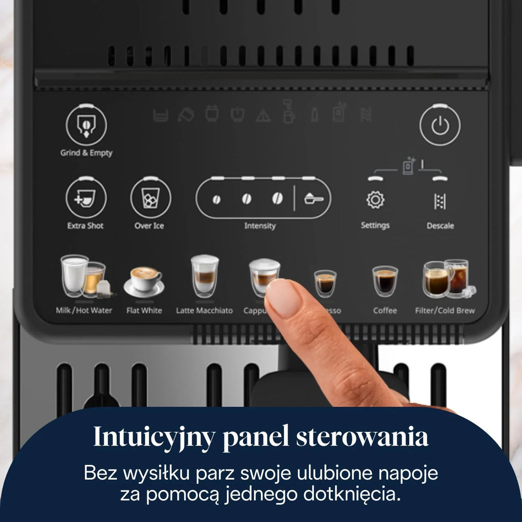 De'Longhi Rivelia Start - Automatyczny Ekspres do Kawy 10 Napojów Beżowy