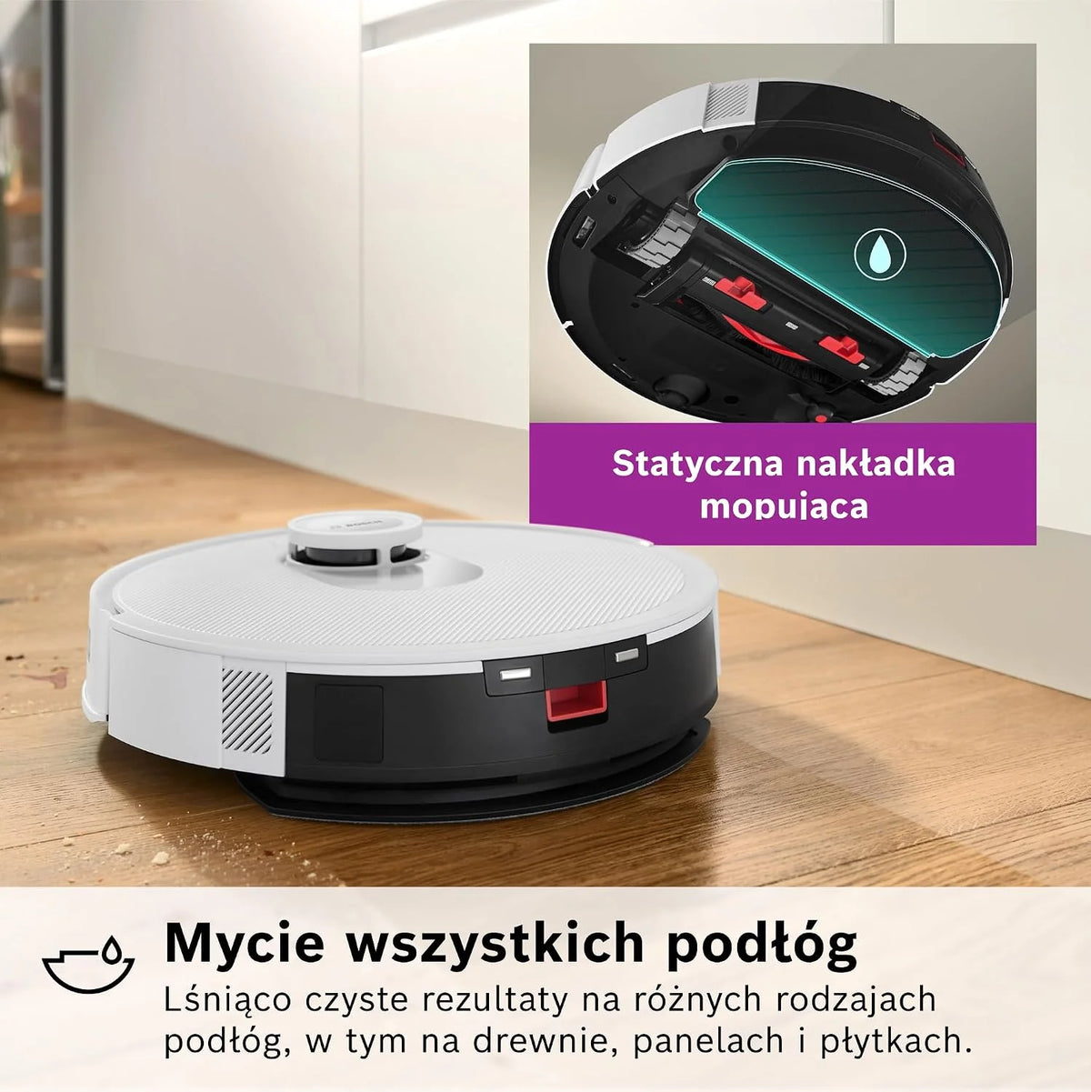 Bosch Spotless+ Robot sprzątający, BCRD1W, biały