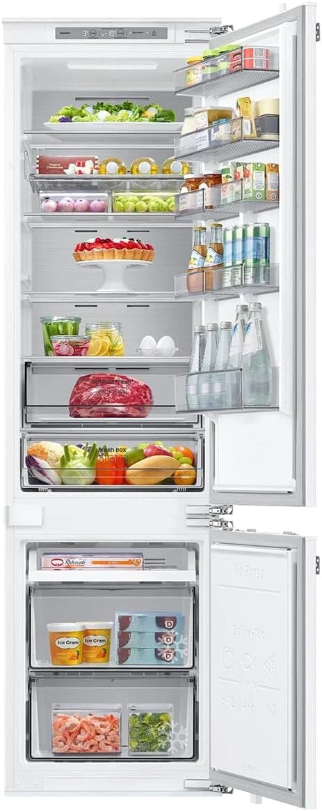 Samsung BRB80F30ADF0EF lodówko-zamrażarka do zabudowy, AI z zamrażarką, 194 cm, 297 l, No Frost+, AI Energy Mode, Twin Cooling+, Cool Select+, biała