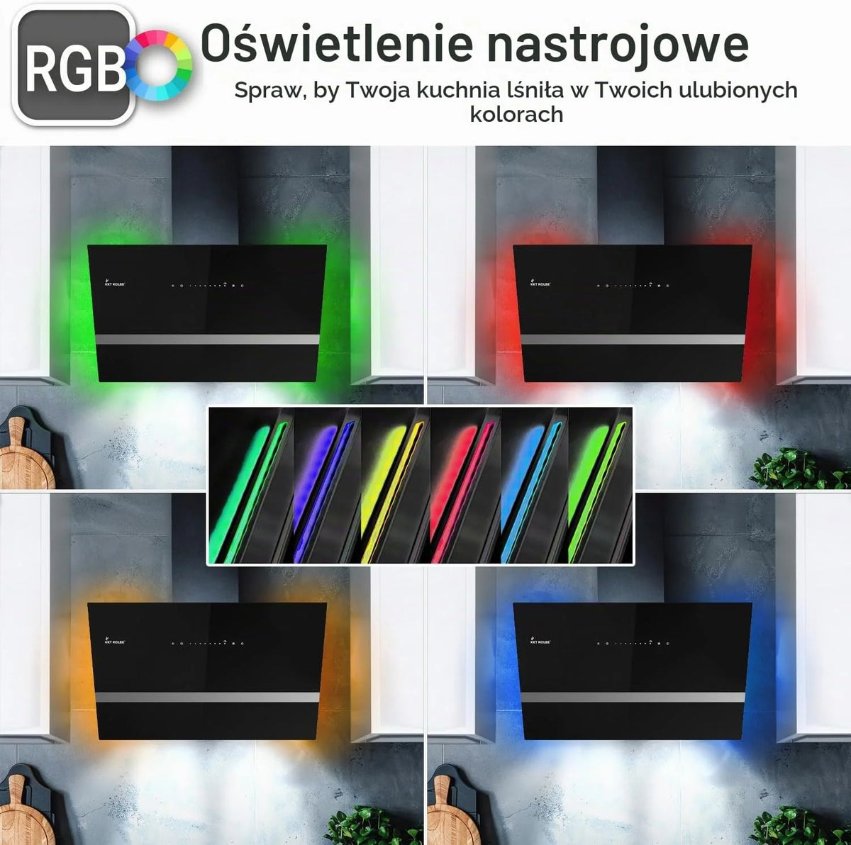 KKT KOLBE Okap kuchenny EASY6005SM, 60 cm bez głowicy