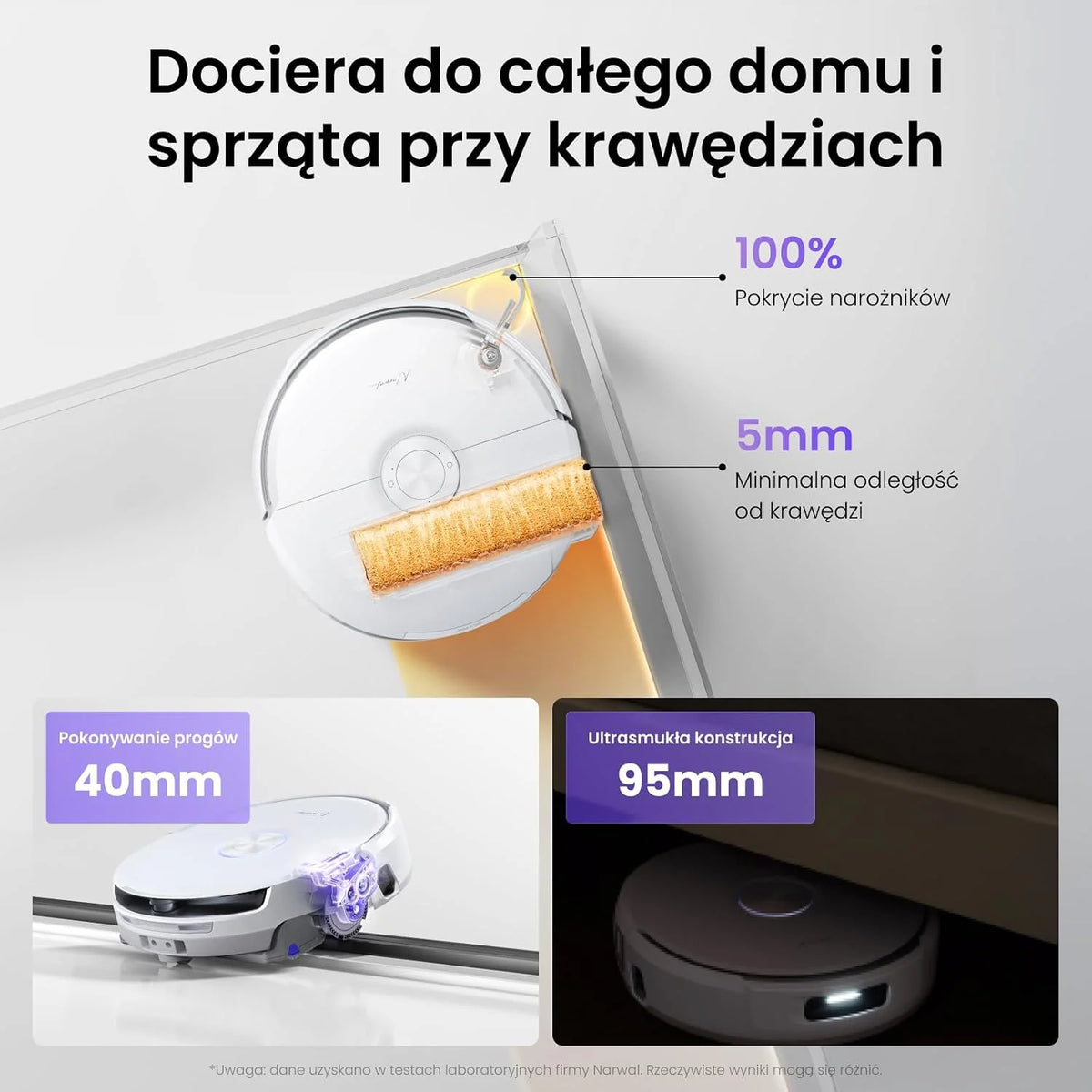 Narwal Freo 20 Robot Sprzątająco-Mopujący, Omijanie Przeszkód TwinAI