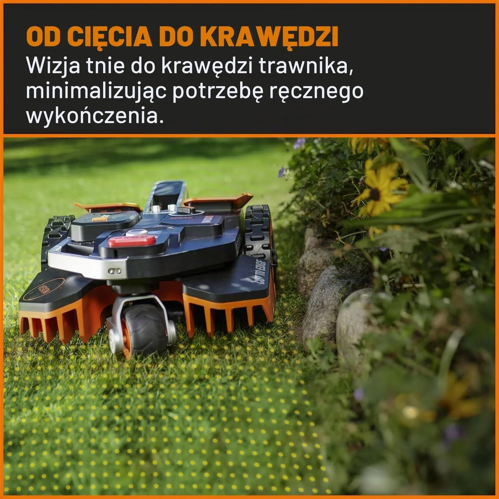 Worx Landroid Vision Robot Koszący, Czarny/Pomarańczowy, 1300 m²