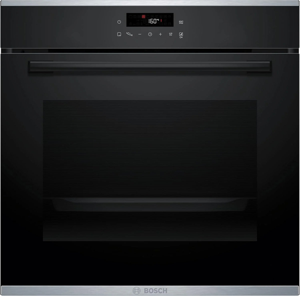 Bosch HBA272BB3, Stiftung Warentest GUT (2,0)*, seria 4 piekarnik do zabudowy 60 x 60 cm, samoczyszczenie i hydroliza, LED Touch Control, gorące powietrze 3D, 10 automatycznych programów, szybkie