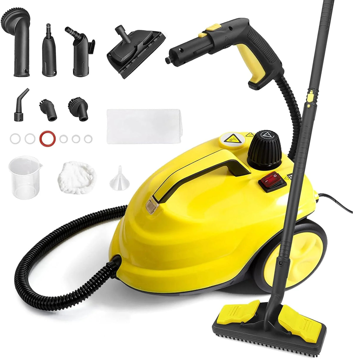 Odkurzacz parowy 2000 W, 5 bar, wielofunkcyjny, zbiornik 2 l