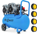 Kompresor 50L sprężarka powietrza 8 bar, 1500W / 3000W, bezolejowy lub olejowy, 250–380 l/min, 1/4", 2 wyjścia, manometr, reduktor ciśnienia, do warsztatu, garażu i opon (4T-50L)