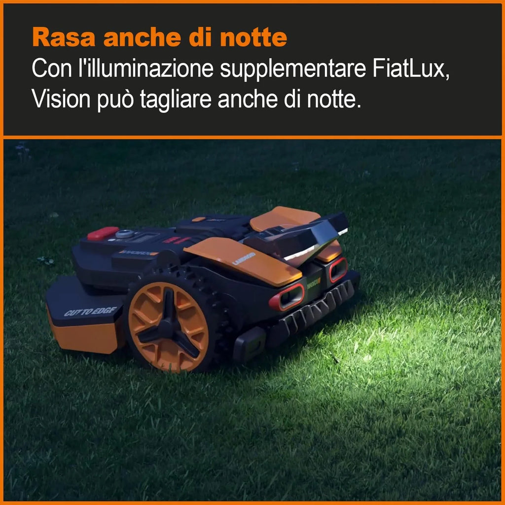 Worx Landroid Vision Robot Koszący, Czarny/Pomarańczowy, 1300 m²