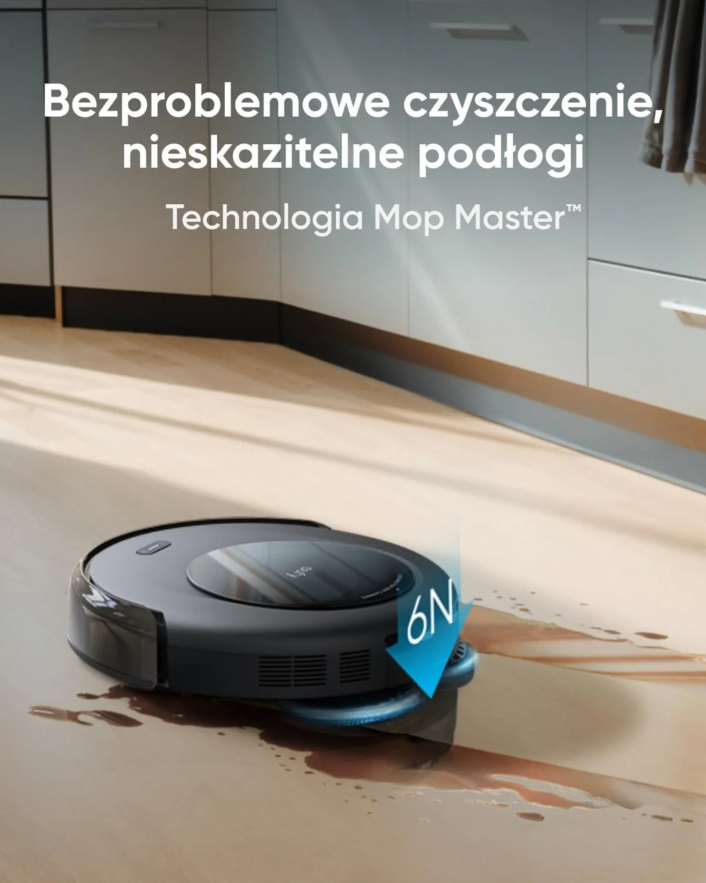 eufy robot sprzątający Omni C20, 7000 Pa, ultrasmukły korpus 8,5 cm