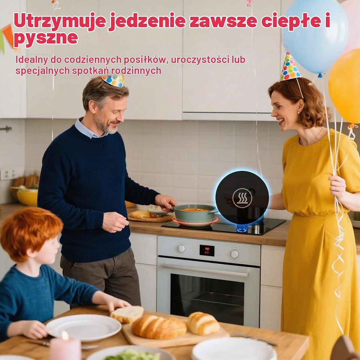 ALEMANIA Płyta ceramiczna 60 cm z 4 polami grzewczymi i podwójną strefą, dotykowym sterowaniem z regulacją mocy, elektryczna płyta grzewcza na podczerwień do zabudowy 6700 W 230 V