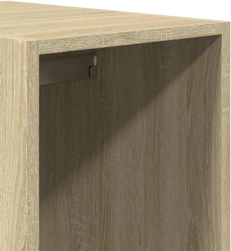 szafa dąb sonoma 30x50x200 cm szafka z materiału HDF z 1 półką i 2 szufladami szafka do przechowywania ubrań