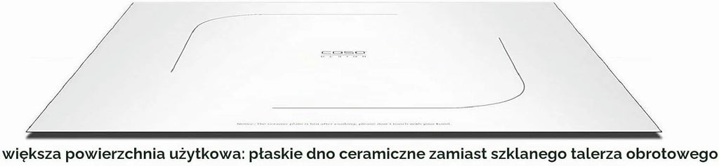 CASO MG25 Ceramic menu, kuchenka mikrofalowa 2 w 1 z grillem, dno z reflektorem do kuchenki mikrofalowej, bez talerza obrotowego, ruszt do grillowania na 2 poziomach, 900 W, grill 1000 W, 25 l, dźwięk