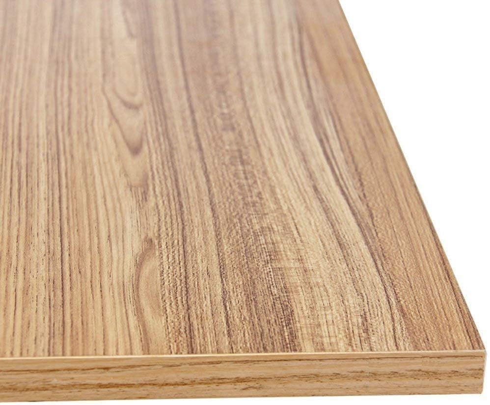 sogesfurniture Stół składany biurowy do nauki, biurko do pisania, stół do komputera PC, stół na laptopa, stanowisko robocze, stół do jadalni, stół do gier, bez potrzeby instalacji, 100x60x75cm, teak i