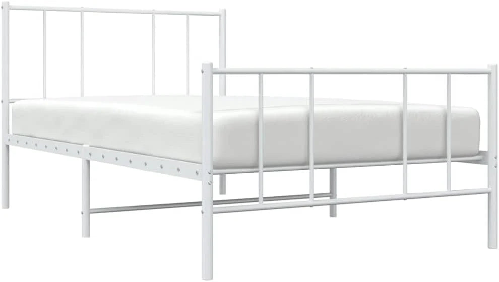 Malowana proszkowo stal 90x200 klasyczny biały
