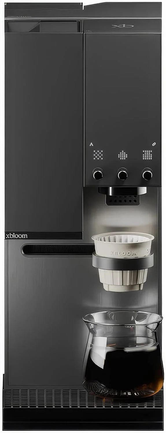 xBloom Studio – automatyczny ekspres do kawy z młynkiem i czujnikiem fali, ekspres do kawy z 3 trybami automatyki, Midnight Black, 220-240 V