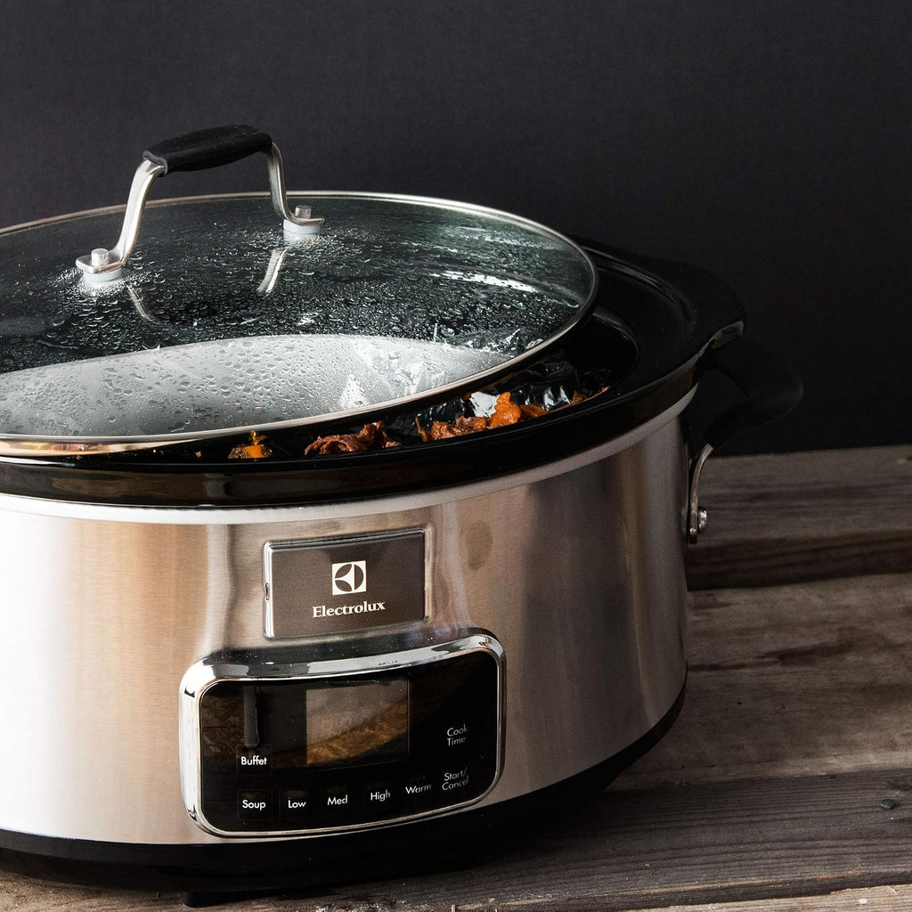 Electrolux ESC7400 Wolnowar – wolnowar ze stali nierdzewnej z 6 wstępnie zdefiniowanymi programami, 235 W, 6,6 l