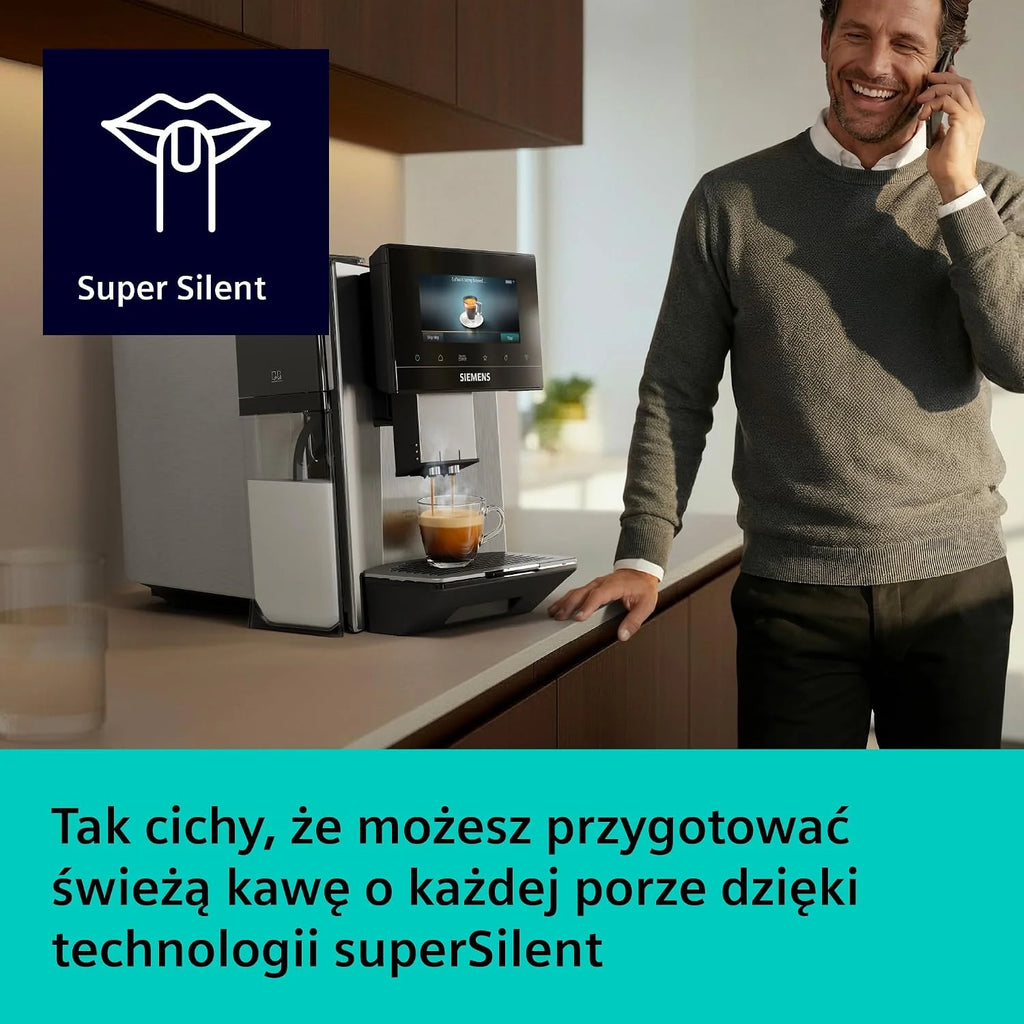 Siemens EQ900 plus iAroma Ekspres ciśnieniowy, TQ923EZ3, stal nierdzewna