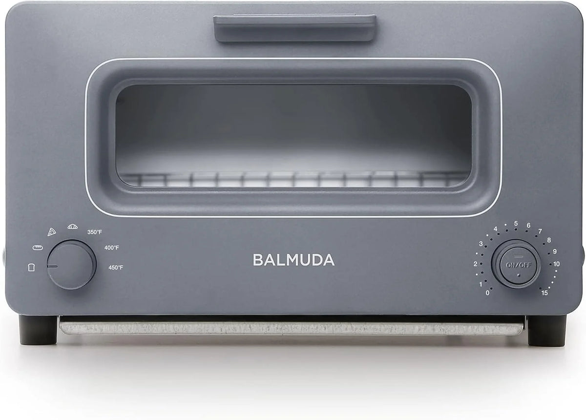 BALMUDA The Toster | toster do pieca parowego | 5 trybów gotowania – chleb kanapkowy, chleb rzemieślniczy, pizza, wypieki, piekarnik | kompaktowa konstrukcja | forma do pieczenia | K01M-GW | kolor