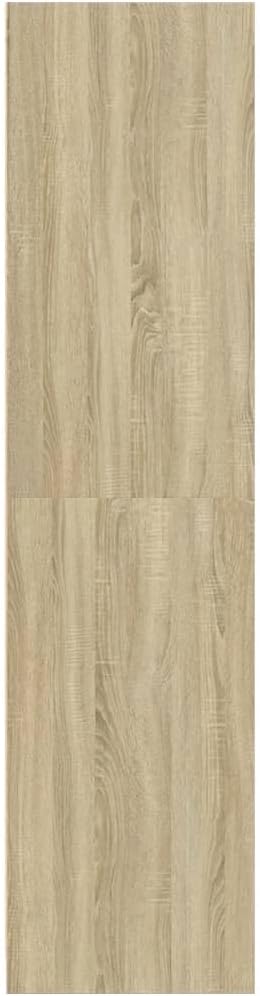 szafa dąb sonoma 30x50x200 cm szafka z materiału HDF z 1 półką i 2 szufladami szafka do przechowywania ubrań