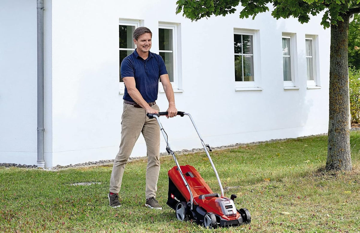 Einhell Ge-Cm 18/33 Li Kosiarka, Czarny/Czerwony, 33 cm