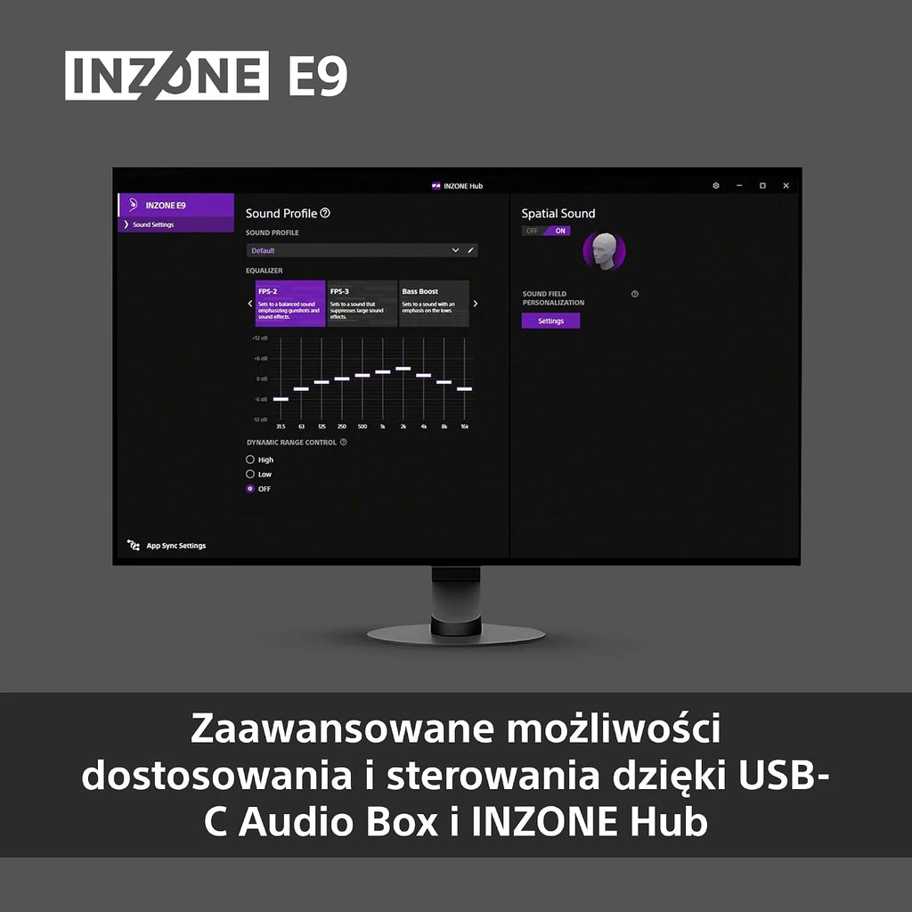 Sony INZONE E9 Słuchawki douszne gamingowe - dostrojone z Fnatic, lekkie, izolacja dźwięku, regulowany korektor, USB-C Audio Box, kabel 1,8 m, futerał, strumieniowanie z PC - czarne